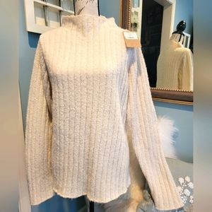 NWT Red Maple Sportswear Co Alpaca Wool Funnel Neck Sweater Size Large